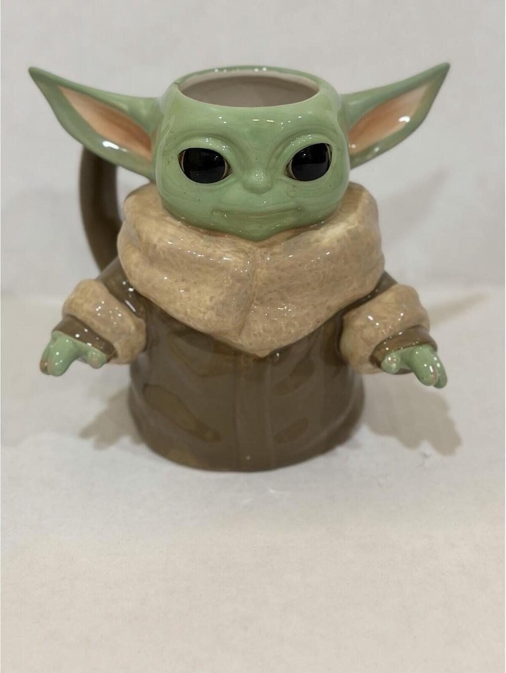 Star Wars Mandalorian The Child Coffee Mug Baby Yoda Grogu Figure Ceramic